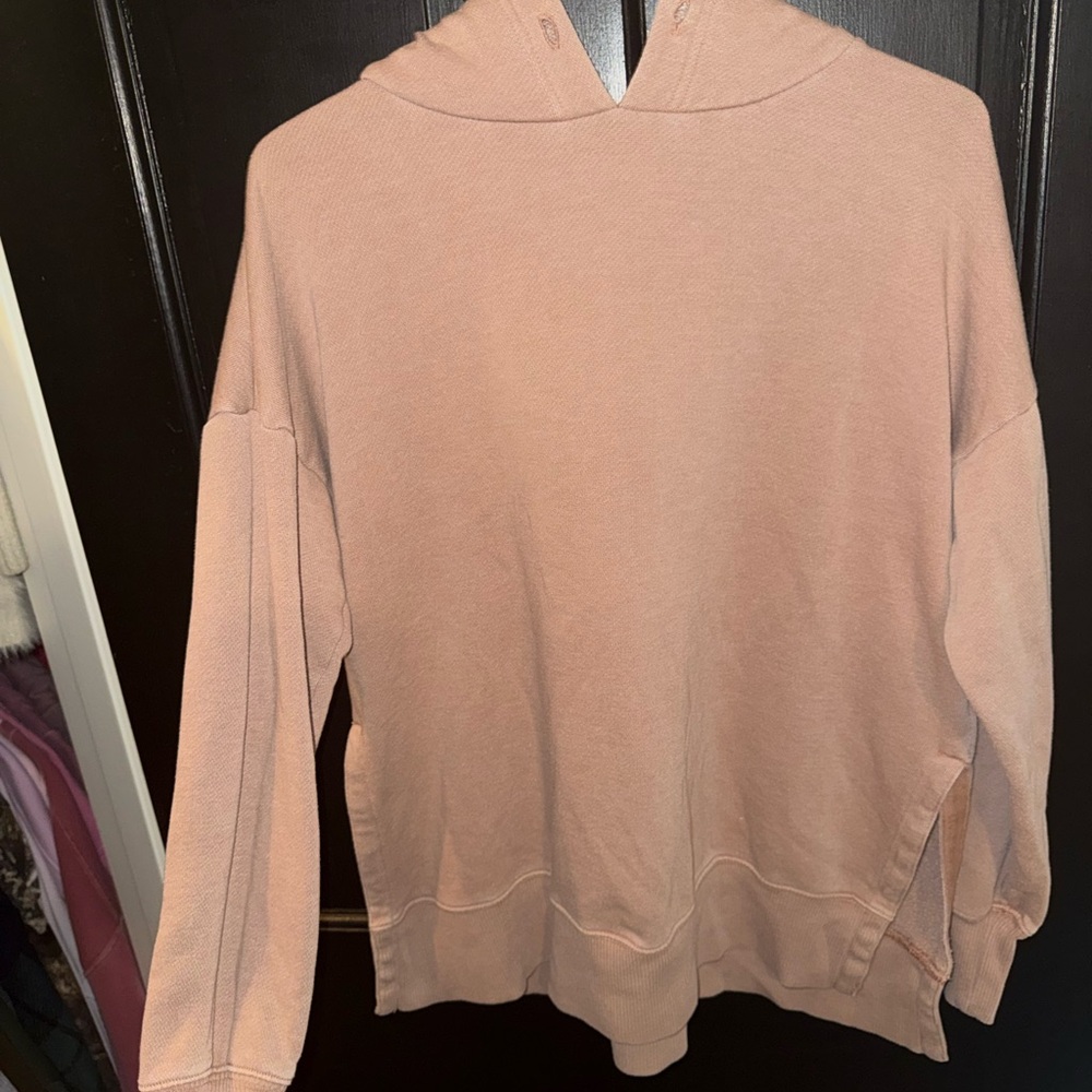 Aerie Oversized Orange Hooded Sweatshirt